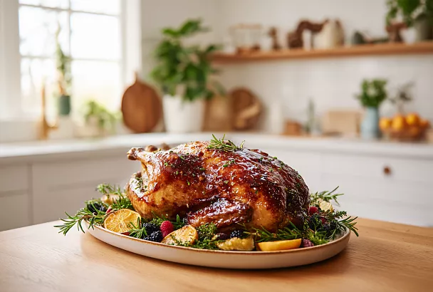 Утка никогда не бывает сухой: замариновала на ночь в соли с паприкой, и на столе хрустящая корочка как карамель