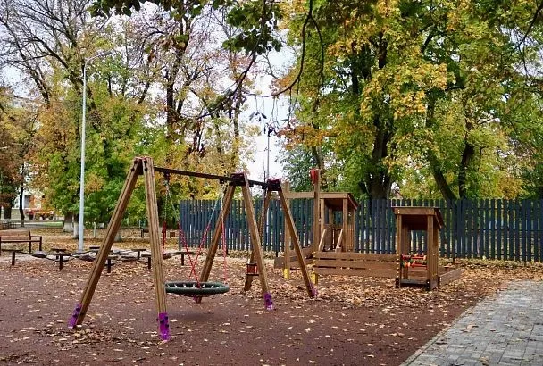 В станице Тбилисской по нацпроекту благоустроили сквер