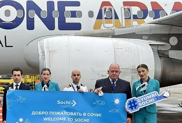 Авиарейсы между Сочи и Гюмри запустила FlyOne Armenia