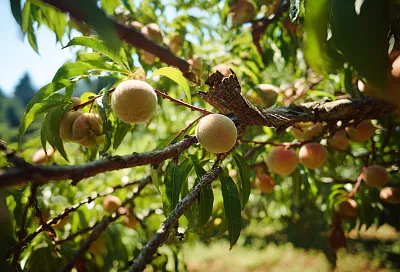 Почему нужно прореживать персики на дереве