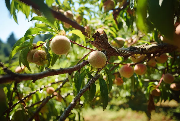 Почему нужно прореживать персики на дереве