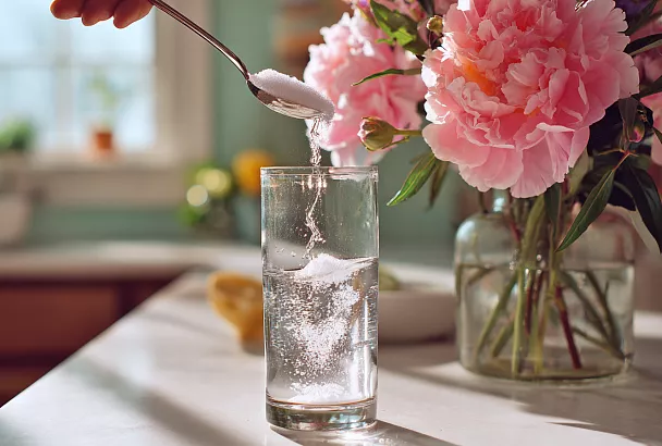 Цветы свежие до месяца — медная проволока, щепоть сахара и капля средства для посуды