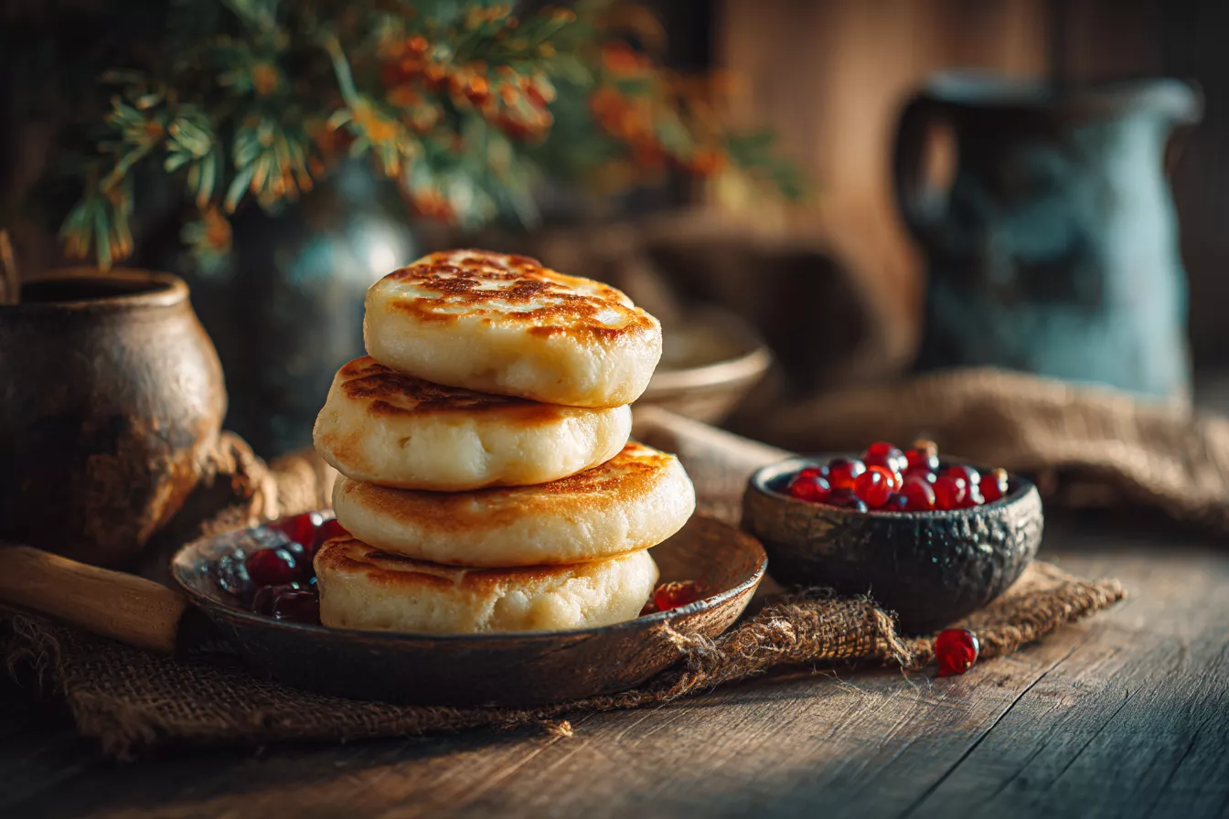 Секрет пышных оладий на кефире: воздушные, как булочки