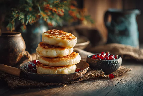 Секрет пышных оладий на кефире: воздушные, как булочки