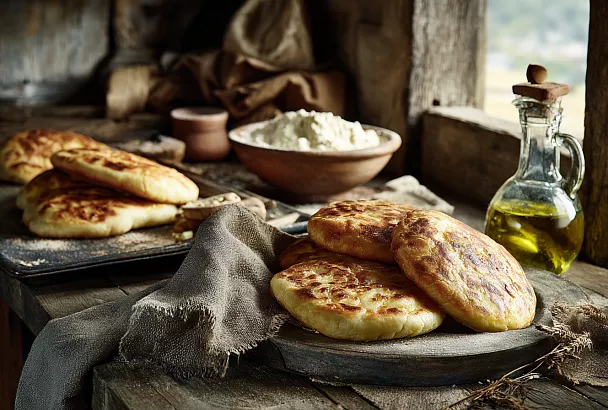 Растянула тонкое тесто, начинила тыквой и творогом — плацинда дешевле чебуреков и вкуснее пирожков