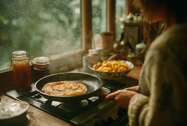 Яблочные блины за 15 минут — нежный завтрак со вкусом осени