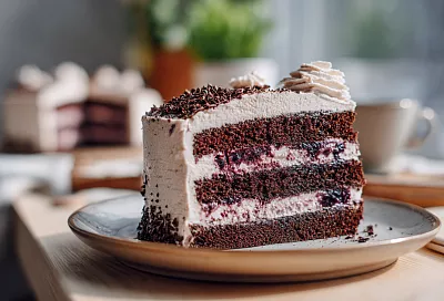 Шоколадно-смородиновый торт на кефире за 15 минут: нежный и очень вкусный