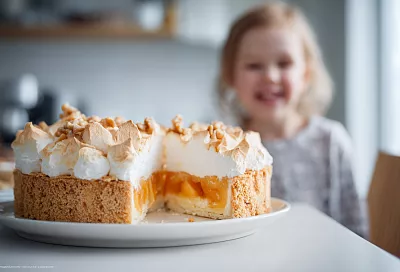 Пирог Каракум: тающее песочное тесто, густой джем и воздушное безе — легендарный вкус