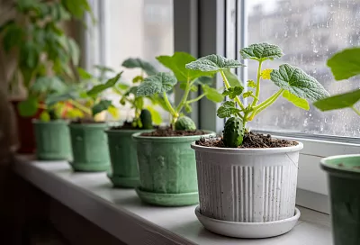 Как вырастить свежие огурцы на подоконнике