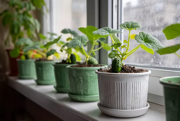 Как вырастить свежие огурцы на подоконнике