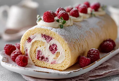 Пуховый рулет «Молочная девочка» — очень нежный и вкусный за 1 час