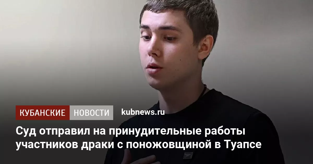 Суд отправил на принудительные работы участников драки с поножовщиной в Туапсе