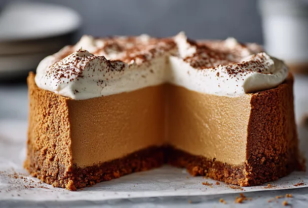 Кофейный чизкейк без выпечки: нежный «десерт из кафе» дома