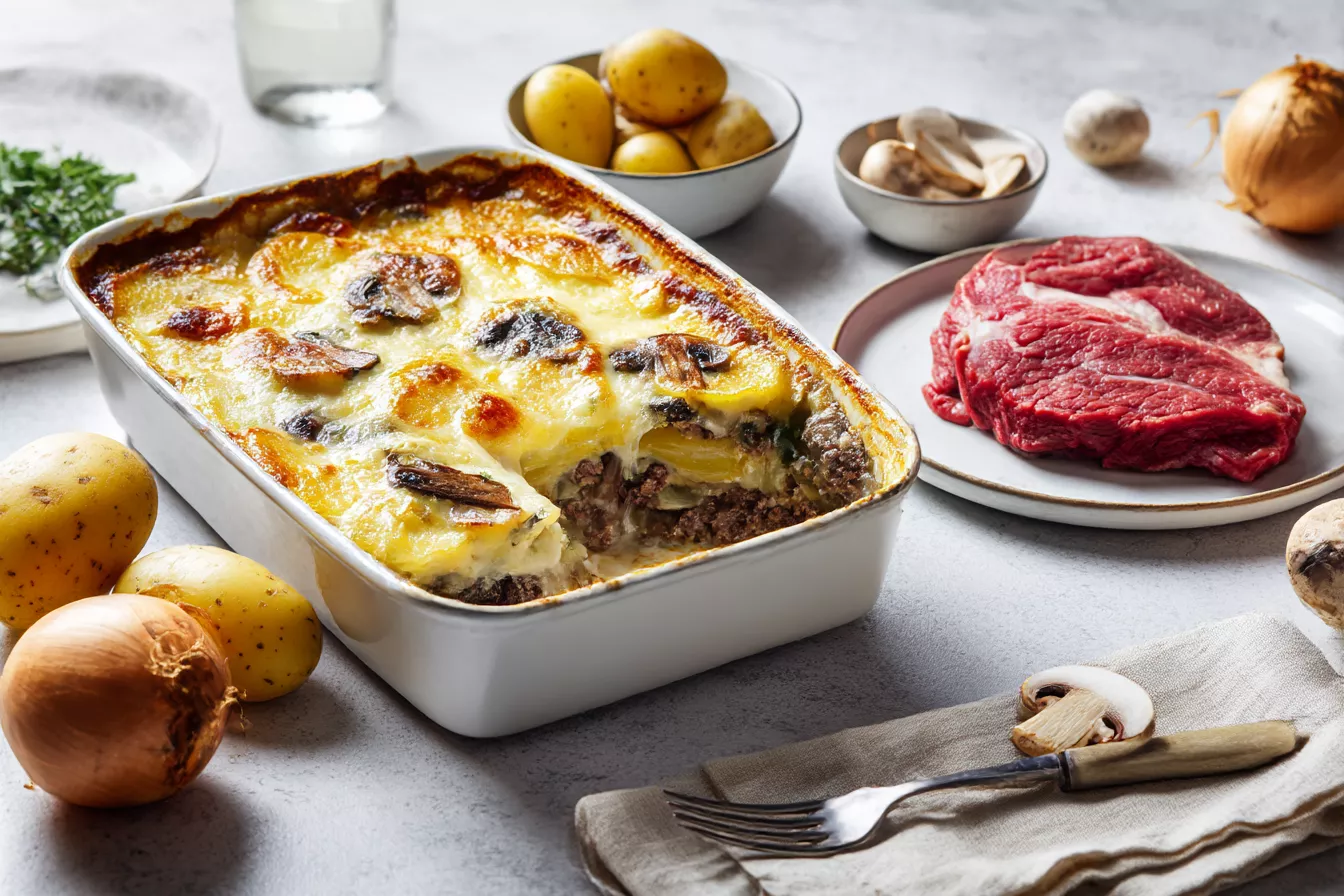 Мясо по-французски без майонеза: «Орлов» с бешамелем и сыром