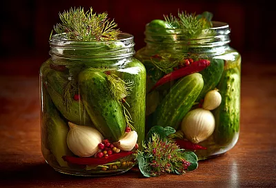 Хрустящие малосольные огурцы