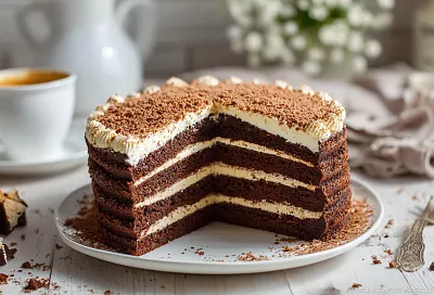 Торт на сковороде: быстрый и сочный десерт без печенья