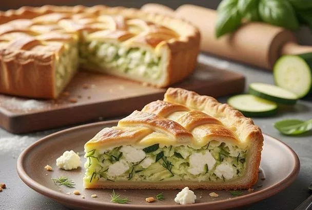 Если вам принесли гору кабачков — не жарьте их сразу: печем изысканный пирог с кабачками вместо оладий