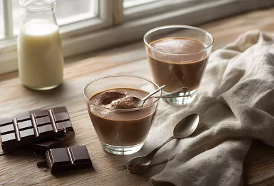 Десерт из 2 ингредиентов: взбил 5 минут — и получается воздушный шоколадный крем