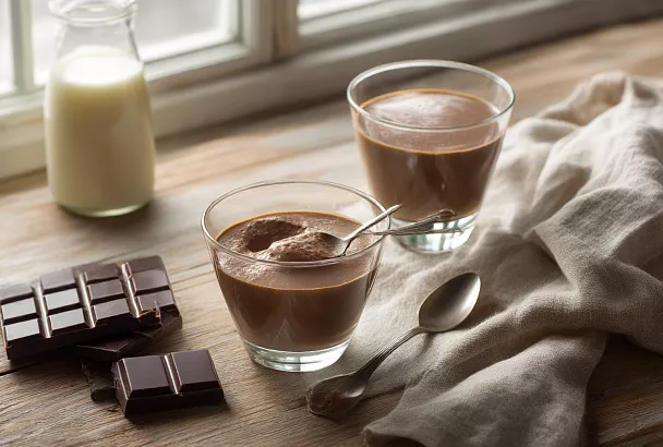 Десерт из 2 ингредиентов: взбил 5 минут — и получается воздушный шоколадный крем