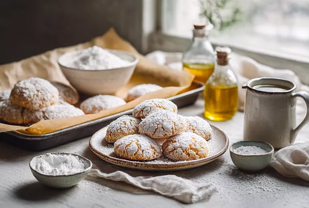 Замешиваю тесто на воде и через считанные минуты пеку нежнейшие пряники к чаю