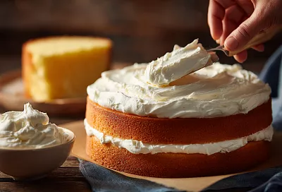 Нежный бисквитный торт с кремом и глазурью: простой рецепт