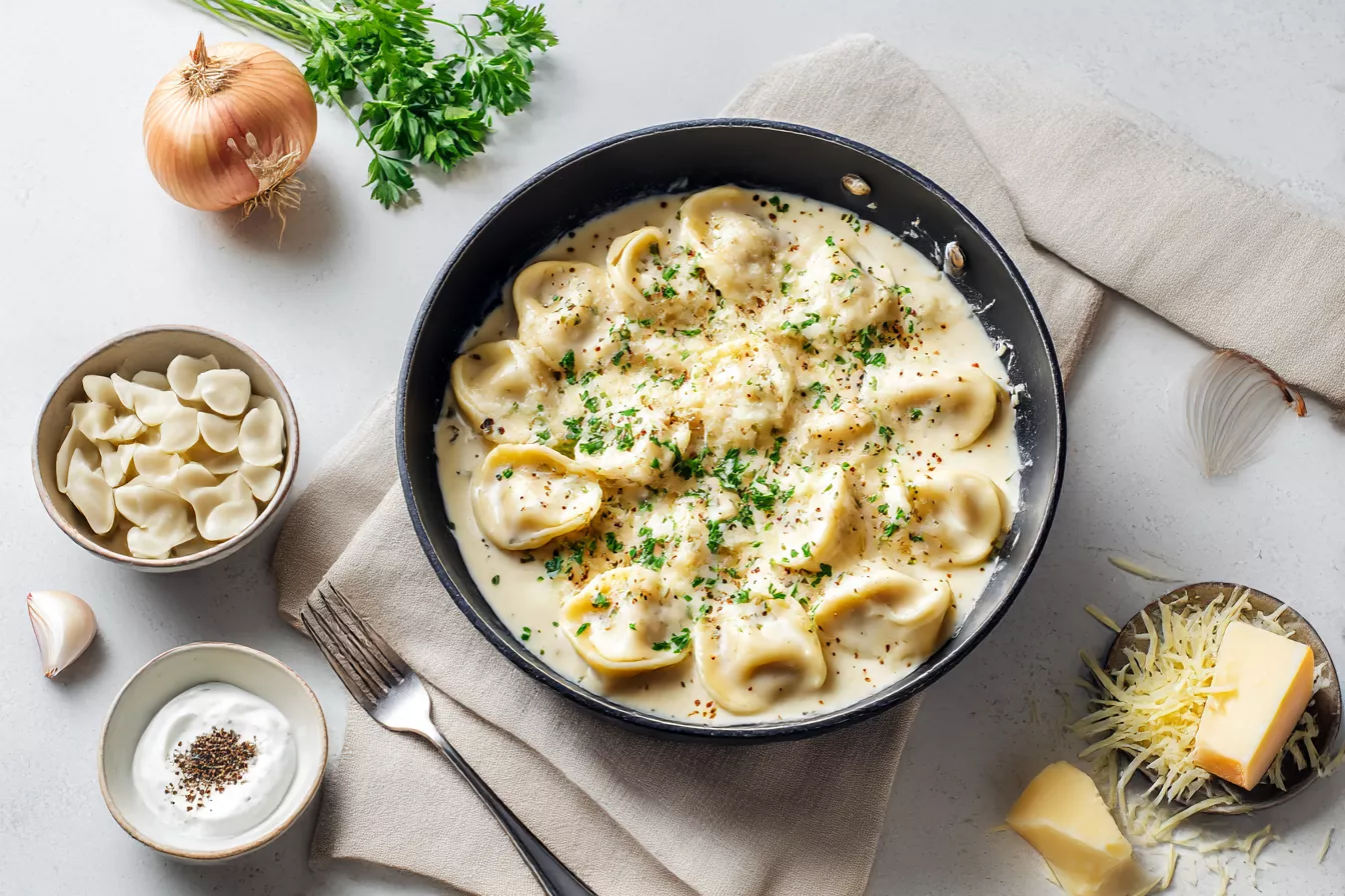 Жареные пельмени в сметане с сырной корочкой — холостяцкий ужин за 15 минут, который обожает вся семья