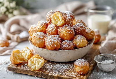 Орешки на кефире, как в детстве: мягкие, пузырчатые и улетают быстрее, чем жарятся