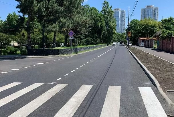 Ремонт улицы Дальней завершили в Краснодаре