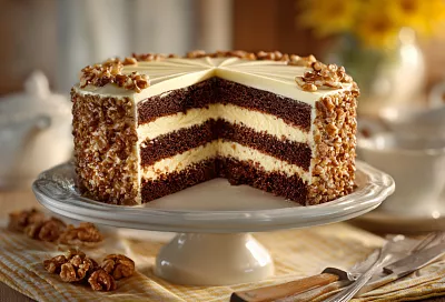 Шоколадно-ореховый торт «Идеал» из 80-х: нежный, пропитанный и очень вкусный