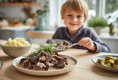 Говяжья печень тушёная в сметане: нежная, как мясо, и очень вкусная