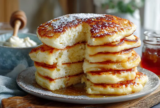 Пышные дрожжевые оладьи по ГОСТу— как в детском саду и школьной столовой