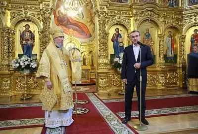 Вениамин Кондратьев поздравил митрополита Екатеринодарского и Кубанского Василия с днем рождения