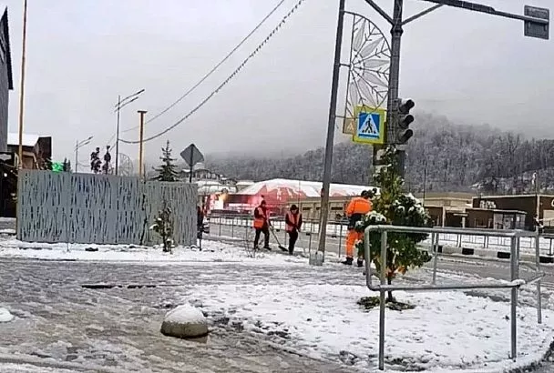 Сильные снегопады ожидаются в горах Сочи 