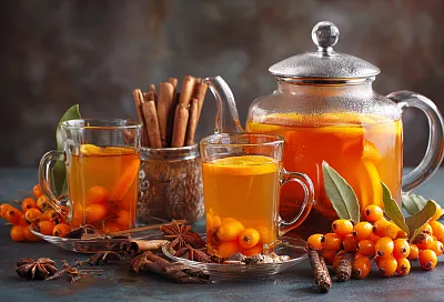 Облепиховый чай: ароматная заготовка для зимы