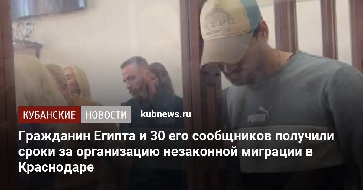 Гражданин Египта и 30 его сообщников получили сроки за организацию незаконной миграции в Краснодаре