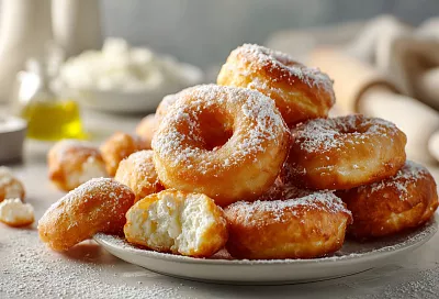 Нежные творожные пончики: тают во рту, как облачко, и готовятся за полчаса