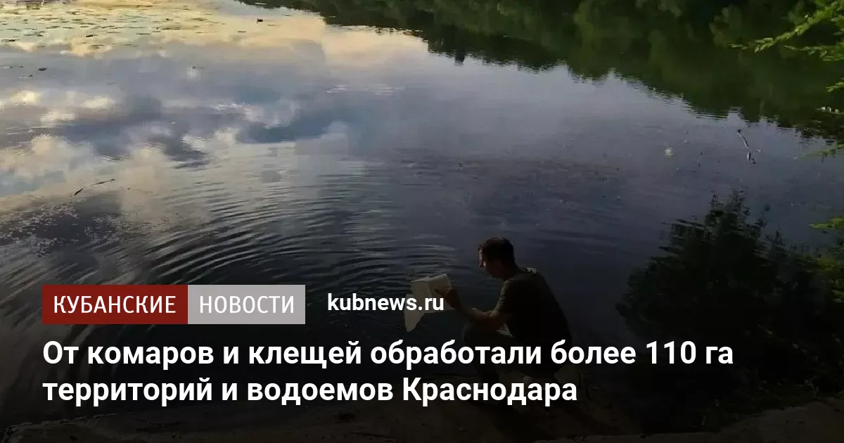 От комаров и клещей обработали более 110 га территорий и водоемов Краснодара