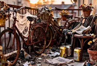 Штраф до 15 тысяч рублей: чем грозит хранение старых вещей на балконе многоквартирного дома