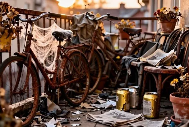 Штраф до 15 тысяч рублей: чем грозит хранение старых вещей на балконе многоквартирного дома