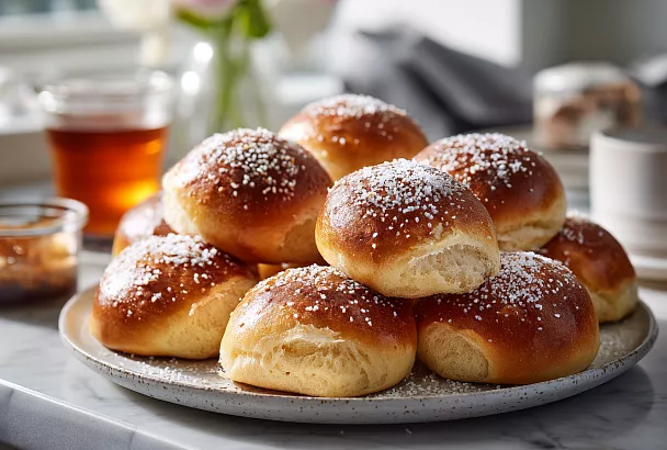 Самые быстрые булочки на сметане: пышные, нежные и готовы за полчаса