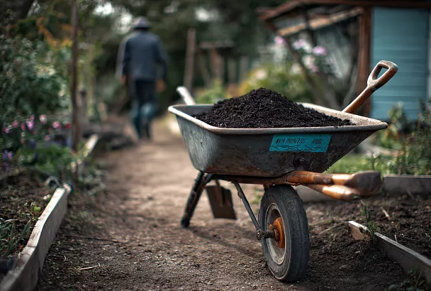 Компост в маленьком саду: тачка плодородной земли своими руками