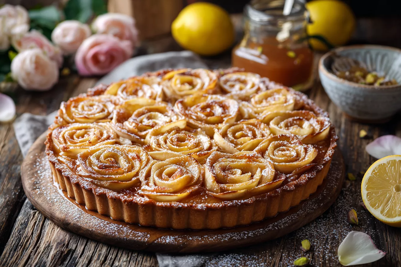 Французский яблочный пирог с франжипаном: десерт, который покорит всех