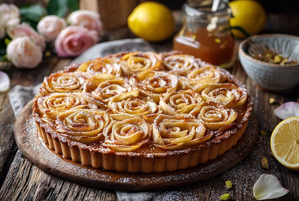 Французский яблочный пирог с франжипаном: десерт, который покорит всех