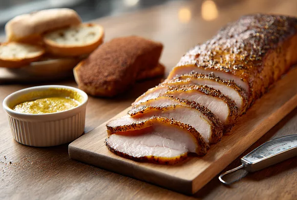 Запечённый карбонат для нарезки: простой способ, чтобы не был «сухарём»