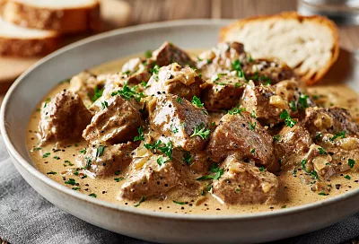 Печёнка в сметане: мягкая, сочная и готовится быстро и вкус радует всю семью