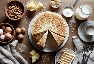 Готовлю торт с вечера и оставляю на ночь в холодильнике — утром он режется идеально ровно и вкус становится просто космическим