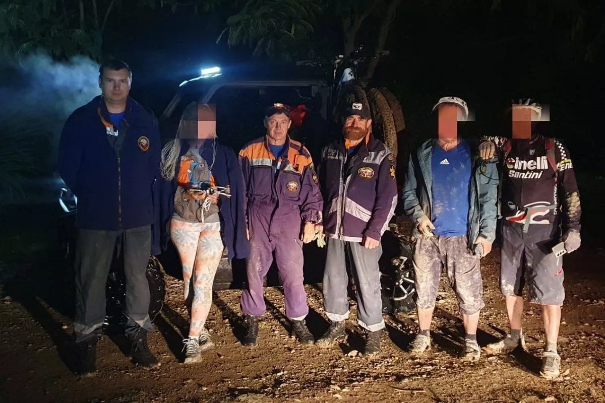 Трех заблудившихся велосипедистов нашли в районе горы Молдавановская под Геленджиком