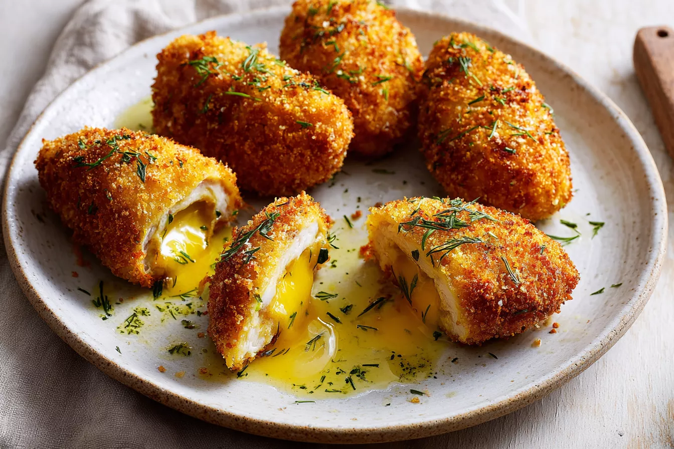 Ленивые котлеты по-киевски из куриного фарша — сочные и хрустящие