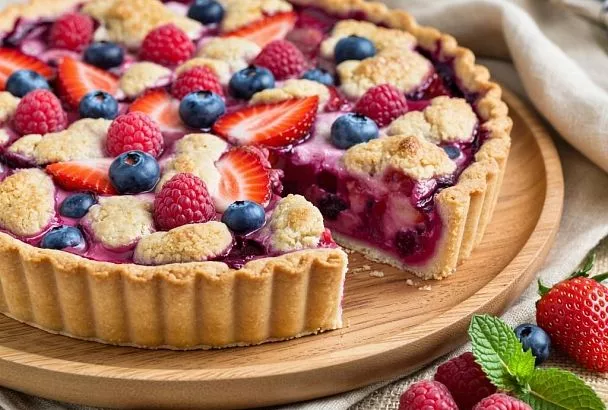 Достаю из холодильника все, что нахожу и пеку простой пирог к чаю на сметане