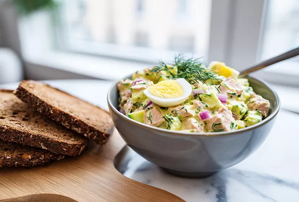 Намазка на завтрак с тунцом и авокадо: полезная, свежая и очень вкусная